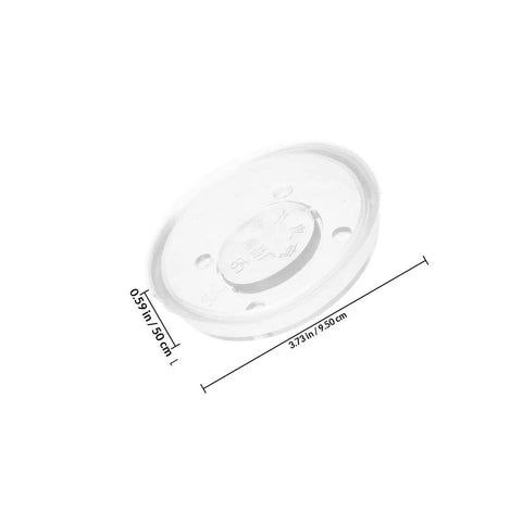 Four Piece Pitcher Pump Gasket Set For Hand Water Pumps White PVC round gasket with dimensions shown in centimeters