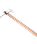 Heavy Duty Garden Pick Axe With Wooden Handle And Stainless Steel Mattock Sharp Pick And Cutting Edge for yard work.