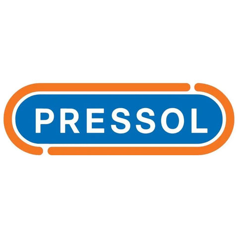 Pressol logo for Heavy Duty Die Cast Zinc Lubricator Oil Can 200 ML With Double Acting Brass Pump Ball Valves