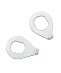 8 Piece Bicycle Wheel Hub Safety Washers Set With Thickened Anti Skid Pattern 4 M8 And 4 M10 Galvanized Iron Durable Wheel Axle Washers