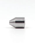 Metal water jet cutting nozzle insert, 1/4 inch, side view