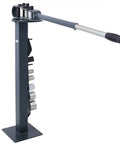 Heavy Duty Floor Metal Bender With 7 Dies, 44 Inch Telescoping Handle, 1 To 3 Inch Bending Capacity, Versatile Steel Iron Aluminum Bar Bender