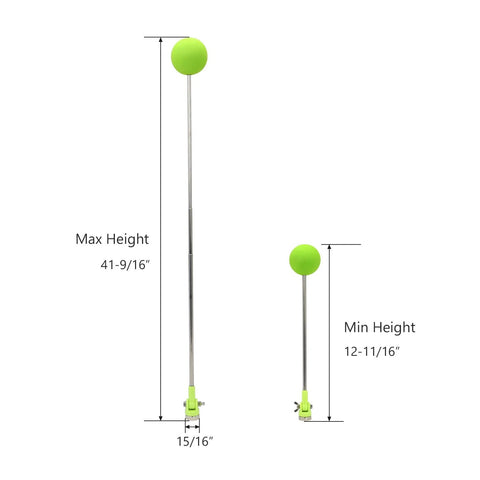 Upgraded Trailer Alignment Kit With Magnetic Hitch Line Up For Quick Easy No Fuss Hitching Telescoping Rod Extends To 42 Inches Chrome Plated Finish Resists Rust Magnetic Base And Adjustable Alignment System For Trailers shown extended and collapsed