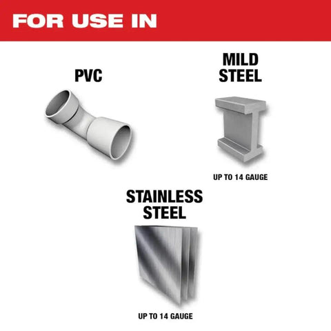 Kick Your Projects Into High Gear With These 3pc Cobalt Step Drill Bits Designed For Stainless Steel Fast Starts And Smooth Runs While The Secure Grip Shanks Hold Tight To Stop Slippage Anywhere You Need It Done. For PVC, mild steel, stainless steel up to 14 gauge
