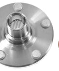 Front Wheel Hub Assembly For 1996 1997 1998 1999 2000 Toyota RAV4 Left Driver Side Or Right Passenger Side Direct Fit Replacement With Beefed Up Bearings, showing bolt circle and nut