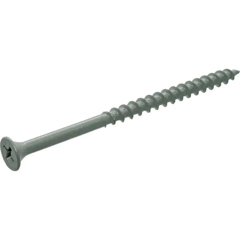 Go To Size 8 By 3 Inch Deck Screws With Polymer Coated Finish and Bugle Heads for Snappy Starts Pulling Boards Tight.