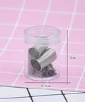7 Piece Stainless Steel Clay Hole Cutter Set With Round Punches From 3mm To 16mm for Pottery Ceramics in clear container