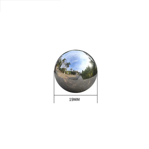 Heavy Duty 304 Stainless Steel Hollow Sphere Ball With Slick Polished Finish Rock Solid For Pro Level Welding Diy Crafting Garden Railings And Killer Decor Accents 19mm Silver, 19mm shiny stainless steel sphere.