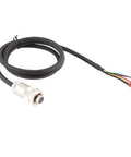 Hella Tough Seven Pin Proportional Valve Connector With One Meter Cable Female Hydraulic Plug showing black cable with pin connector.