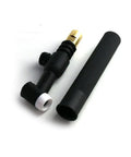 WP-26FV TIG Torch Body parts including flex valve head and textured grip for enhanced control in welding.