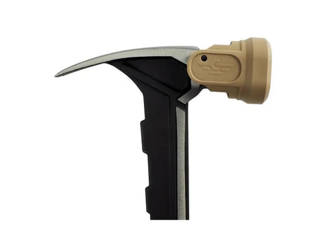 Close-up view of 22 Oz Workhorse Framing Hammer With Magnetic Nail Starter, Rip Claw, Milled Face, Non Marring Soft Mallet Cap