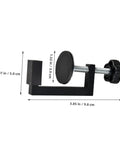 2-Pack Patio Clips Adjustable Fasteners for Wicker Sectional Sofas and Rattan Chairs with measurements shown
