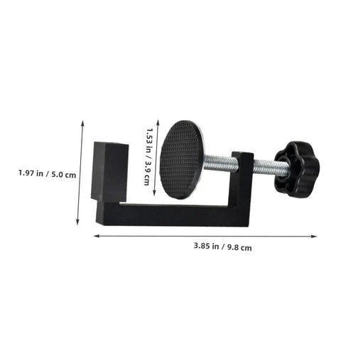 2-Pack Patio Clips Adjustable Fasteners for Wicker Sectional Sofas and Rattan Chairs with measurements shown
