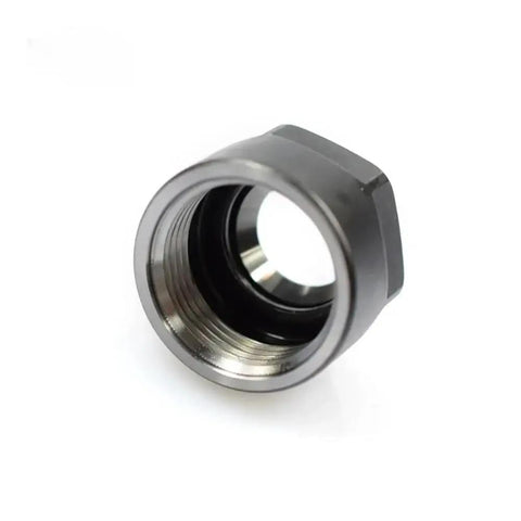 Heavy Duty 2 Pcs CNC ER Collet Nut Set For Drill Chucks ER8 ER11 ER16 ER20 ER25 ER32 ER40 showing a close-up of a black CNC collet nut.