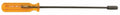 Extra Long Sink Screwdriver For Hard To Reach Installations With A Ten And A Quarter Inch Shank Self Aligning Head Pro Grade Heavy Duty Steel Build Orange Handle Compatible With Sinks From Similar Brands And Other Drop In Installations shown horizontally