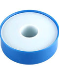 Blue PTFE Thread Seal Tape Three Quarter Inch Heavy Duty For Pipe Fittings And Gas Or Water Lines Leak Proof Sealant Acts As Thread Lubricant And Anti Seize Non Flammable And Non Toxic Ninety Nine Point Six Percent PTFE roll