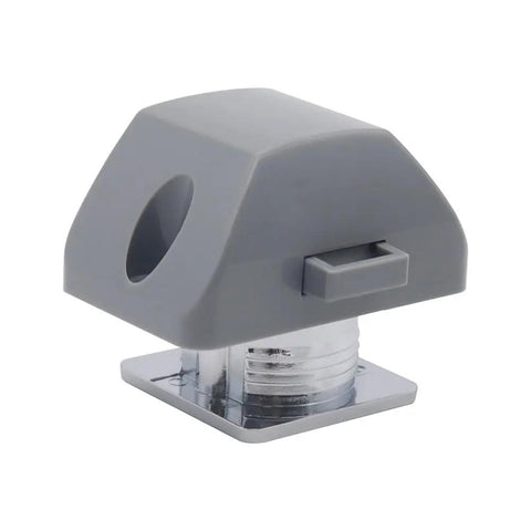 RV Push Button Cabinet Locks Latch For Motorhome Camper Yacht Doors And Drawers Gray Nylon And Stainless Steel Construction 15mm Panel