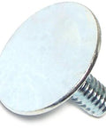 Elevator bolt with flat round head, zinc-plated steel, 1/4-20 thread, 3/4 in length