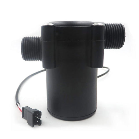 Black Micro Hydro Water Flow DC Generator Turbine For Home Use With G1 2 Interface, Plug And Play Pipeline Charging Tool