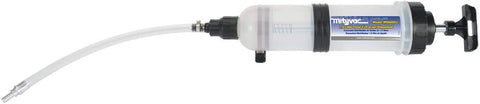 Mityvac MVA6852 1.5L fluid evacuator syringe with clear reservoir and attached tubing