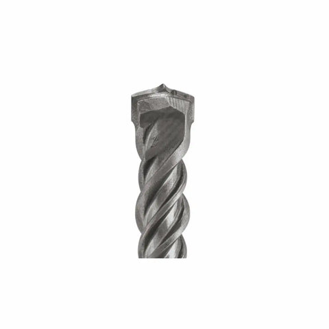 Close-up of Workhorse SDS-Plus Bulldog Rotary Hammer Bit 1/4 Inch By 6 Inch with two cutter head and centering tip.