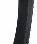 Close-up of V Belt Rubber Triangle Drive Belt B Type 1036mm 40.79 Inch Length, side view, textured heavy duty rubber, 17mm wide, 11mm thick.