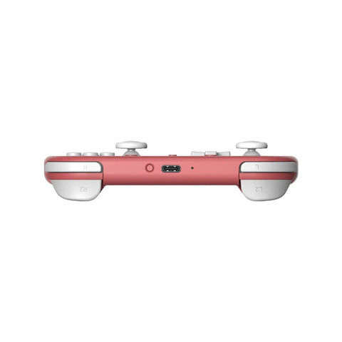 Side view of Pocket Sized Lite 2 Bluetooth Controller With Motion Controls, Linear Vibration Motors, Dual Joysticks in pink