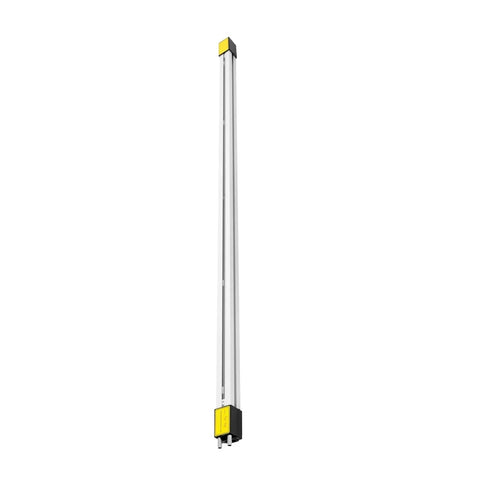 Heavy Duty Acrylic Bending Machine With Water Cooled Strip Heater For Smooth Pvc Sheet Forming And Crisp Edges Compact Portable Design with yellow tips and silver body.