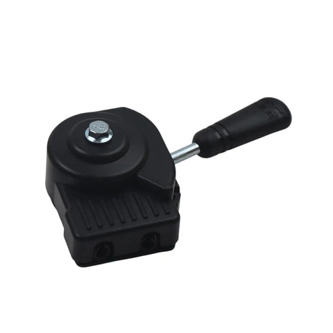Black reverse gearbox shifter lever for go-karts and dune buggies with 150cc GY6 engines, works on 196cc and 212cc models