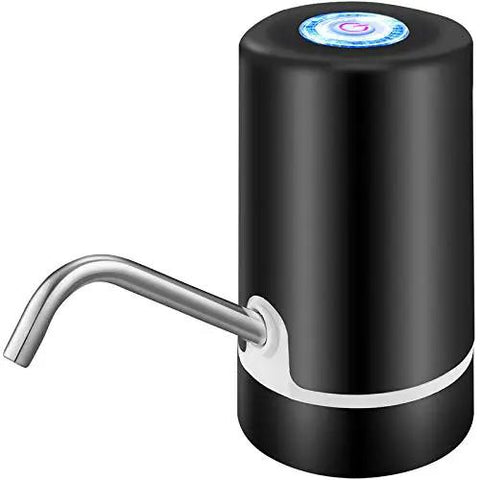 5 Gallon USB Rechargeable Portable Water Pump For Water Jugs With Auto Stop And Silicone Caps Ideal For Home Office Camping And Travel Black