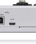 Back view of Flow 8 8 Input Digital Mixer With Bluetooth App Control And USB Audio Interface showing ports and connections.