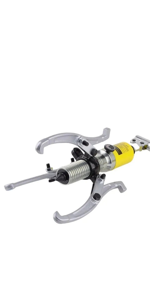 Heavy Duty 5 And 15 Ton Hydraulic Gear Puller Adjustable Jaw Wheel Bearing Separator Kit For Mechanics, showcasing sleek metal design.