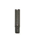 Inline waterjet filter element, metal body with threaded bottom, front view