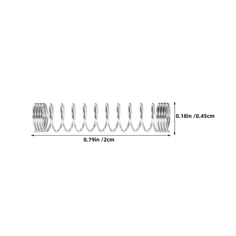 Top Notch 100 Piece Stainless Steel Compression Springs Kit For DIY Fixes And Repair Projects Featuring Snappy Pen Return Technology That Guarantees Smooth Writing Flow Every Single Time With Rust Resistant Metal Mini Springs You Can Count On, 0.79in x 0.18in