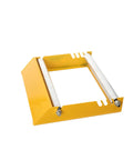 Rock Solid Heavy Duty Cable Drum Roller Stand Smooth Rolling Wire Reel Dispenser, yellow steel frame, fits 30 to 70cm spools.