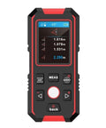 Heavy Duty Wall Scanner With Digital Depth Gauge And Hella Accurate Live Wire Detection For Drywall Installation shown front view displaying measurements.