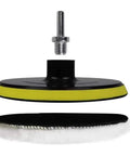 6 Piece 6 Inch Wool Polishing Pad Kit With M14 Drill Adapter And Hook And Loop Backing Pad For Car Detailing Glass Tile And Tire Polishing