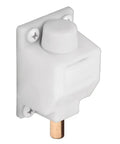 Foot Operated White Sliding Patio Door Lock Secondary Security Lock And Ventilation For Most Vinyl Panels Easy Home Installation And Peace Of Mind For Quick No Fuss Setup, with white nylon housing
