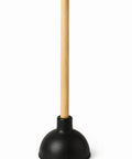 Heavy Duty Toilet Plunger For Clogged Drains And Quick Unclogging Of Bathrooms And Kitchens, 17 Inch Wooden Handle With 5 Inch Rubber Cup