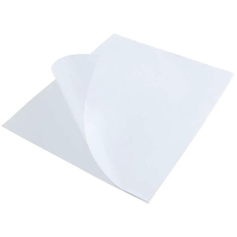 Printable White Full Sheet Sticker Paper Matte 8.5 By 11 Inches For Laser And Inkjet Printers 30 Sheets Includes Online Templates PDF Word PNG
