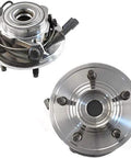 Wheel Hub And Bearing Assembly Front Left And Right 5-Lug With ABS For Ford Explorer 2002-2005, showing two units, top view.