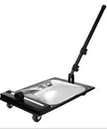 Under Vehicle Inspection Mirror With Wheels And LED Light, Extendable Acrylic Security Mirror Kit For Car Shops, Pros, Mechanics, Inspectors, Black, Includes 6 Accessories.