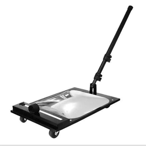 Under Vehicle Inspection Mirror With Wheels And LED Light, Extendable Acrylic Security Mirror Kit For Car Shops, Pros, Mechanics, Inspectors, Black, Includes 6 Accessories.