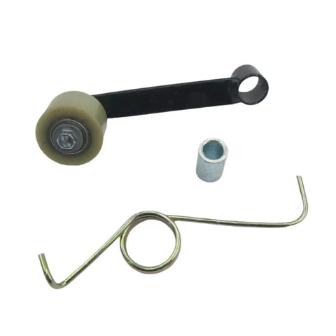 Kickstart Your Bashan 200cc ATV Quad BS200S-7 With A Smooth Riding Chain Tensioner Assembly Featuring Durable Roller Kits For Perfect Drivetrain Performance And Reliable Power Transfer On Any Wild Trail Adventure. ATV chain tensioner assembly with roller, spring, and spacer