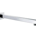 Extra Long Brass Shower Extension Arm 16 Inch Chrome Finish Universal Straight Wall Mount Built To Last Heavy Duty One Half Inch NPT Thread