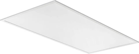 2x4 LED Flat Panel Ceiling Light Kit With 9 Configs, No Fuss Adjustable Lumens Up To 6000 And Color Temps 3500K/4000K/5000K, white finish