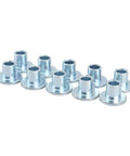 20 Piece M6 Motorcycle Grommets Bolts Kit For Side Panel Replacement Universal Fit Durable Hardware Set With M6 Threaded Grommets And Bolts For Quick Install And Easy Mounting, silver metal M6 grommets