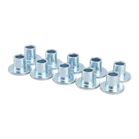 20 Piece M6 Motorcycle Grommets Bolts Kit For Side Panel Replacement Universal Fit Durable Hardware Set With M6 Threaded Grommets And Bolts For Quick Install And Easy Mounting, silver metal M6 grommets