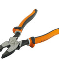 Built Tough Insulated Side Cutting Pliers With 1000 V Rating, VDE Certified, three-part insulation, orange handles, Made in USA