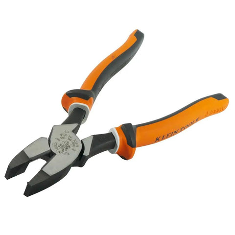 Built Tough Insulated Side Cutting Pliers With 1000 V Rating, VDE Certified, three-part insulation, orange handles, Made in USA